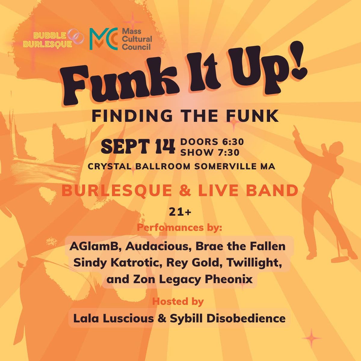 FUNK IT UP! Finding the Funk at Crystal Ballroom at Somerville Theatre