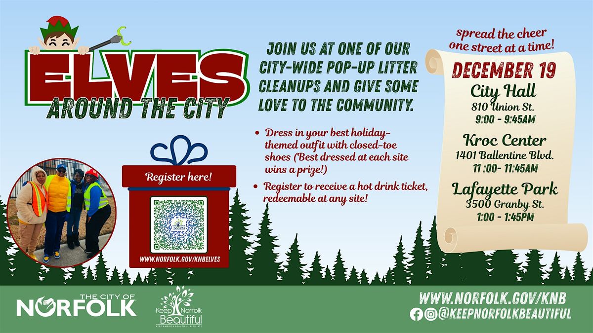 Elves Around the City Pop-up Volunteer Litter Cleanup