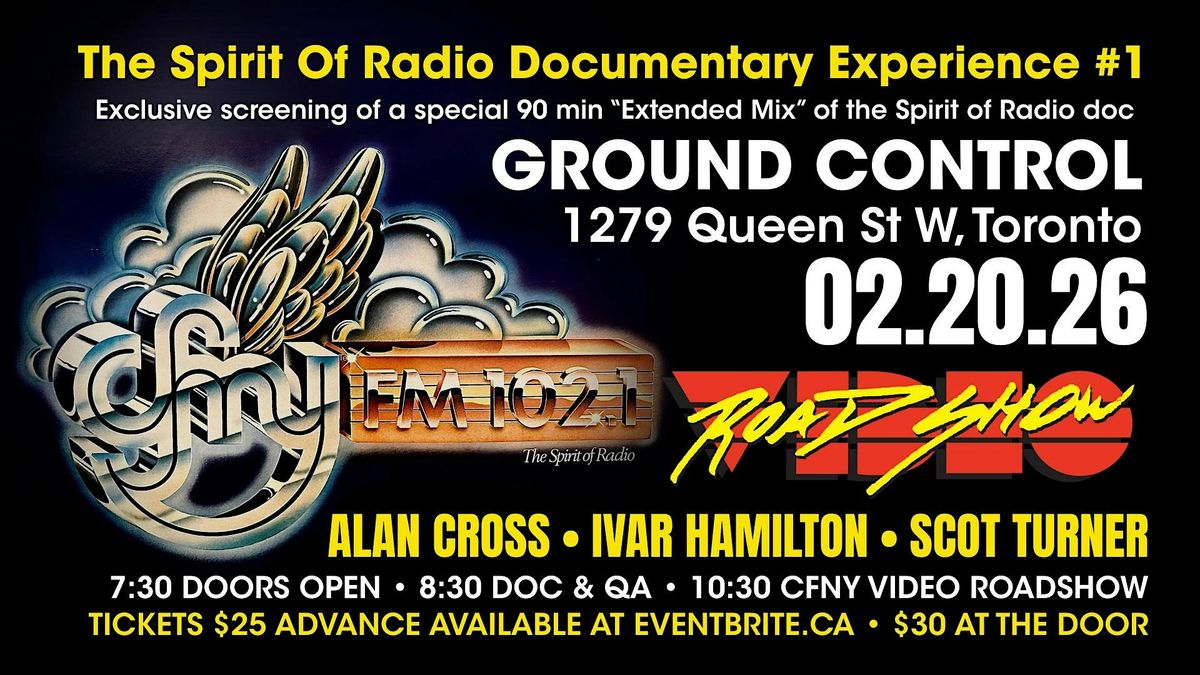 Cfny CFNY: Spirit Of Radio Documentary 90mins + Q & A + CFNY Video Road Show ...