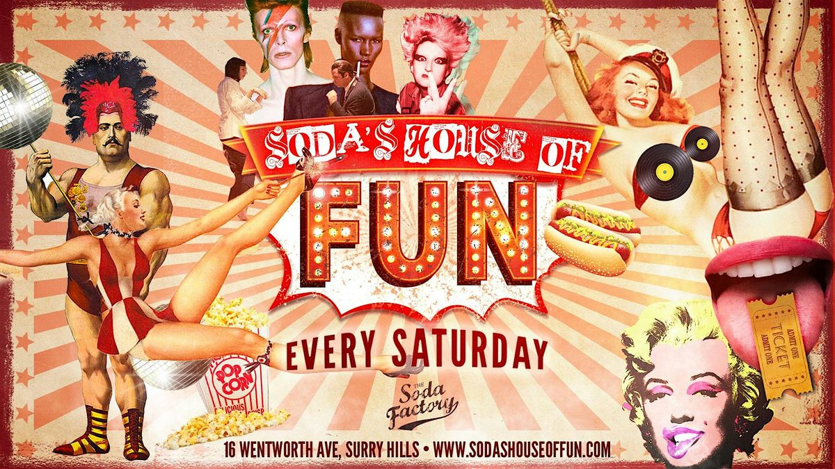 VIVID HQ - FREE DRINK & FREE ENTRY - Soda's House of Fun