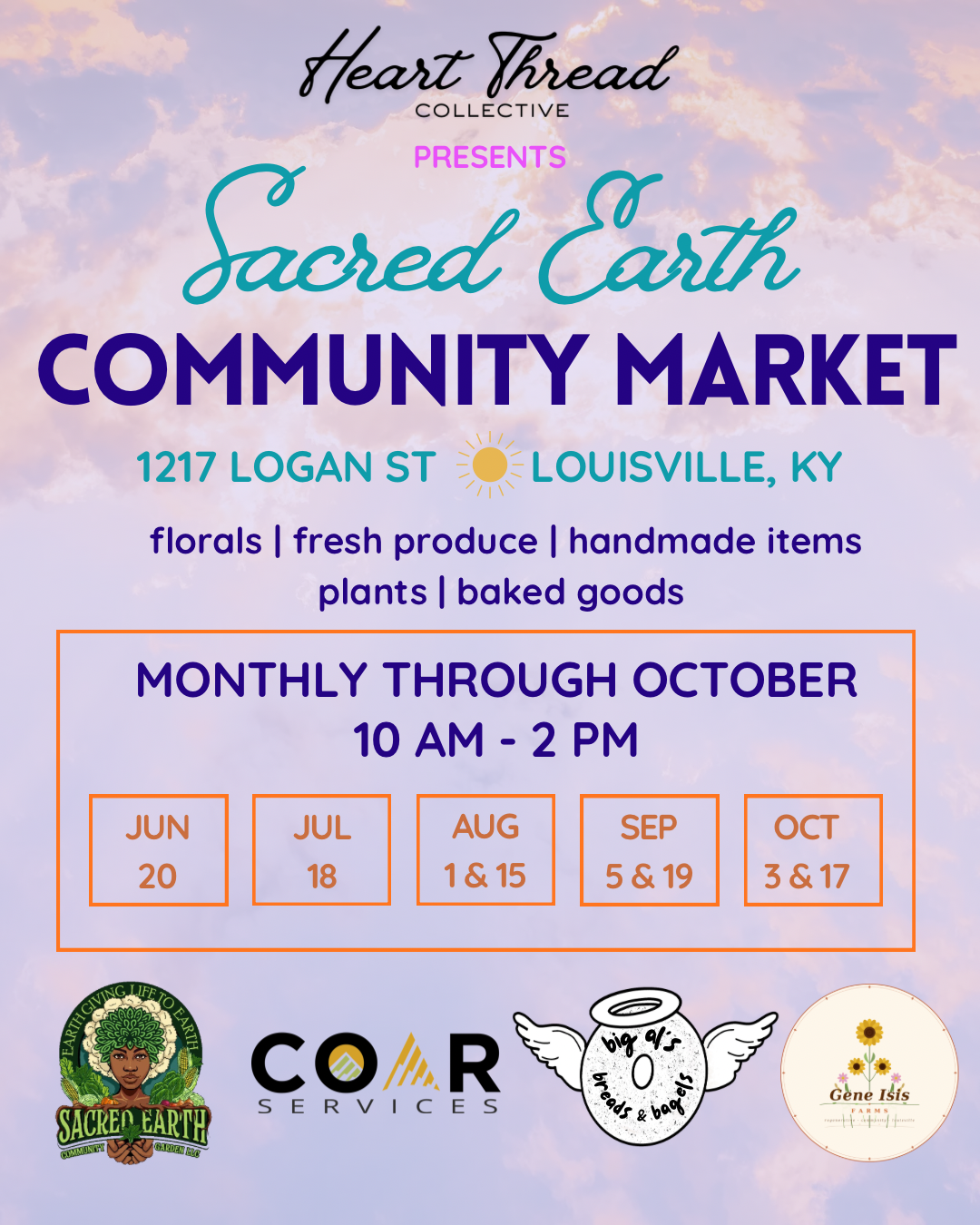 Sacred Earth Community Market at Heart Thread Collective , Louisville ...