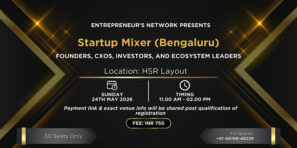 Startup Mixer (Bengaluru)