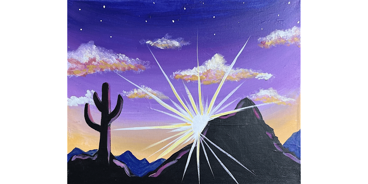 Purple Desert Sunset - Paint and Sip in Indianapolis | Classpop!\u2122