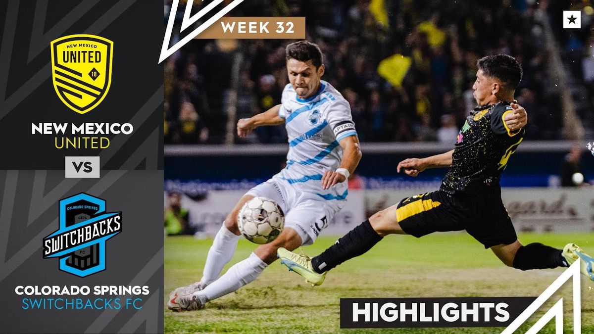 New Mexico United at Colorado Springs Switchbacks FC at Weidner Field