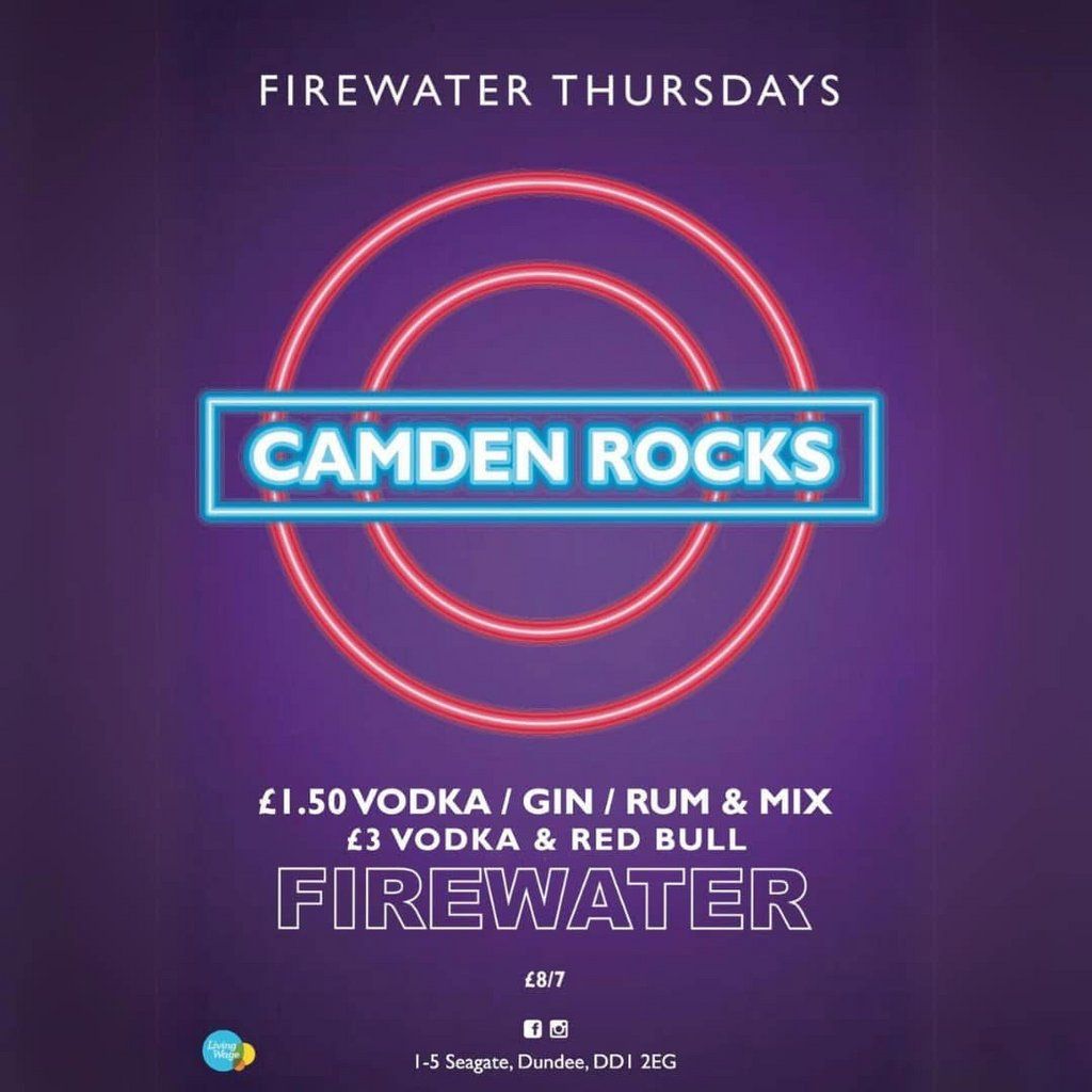 Camden Rocks; Firewater Thursday.