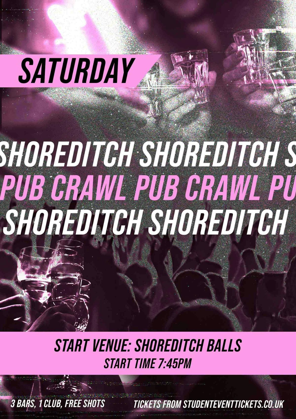 SHOREDITCH PUB CRAWL - SATURDAY 20TH SEPTEMBER \/\/ FREE SHOTS!!
