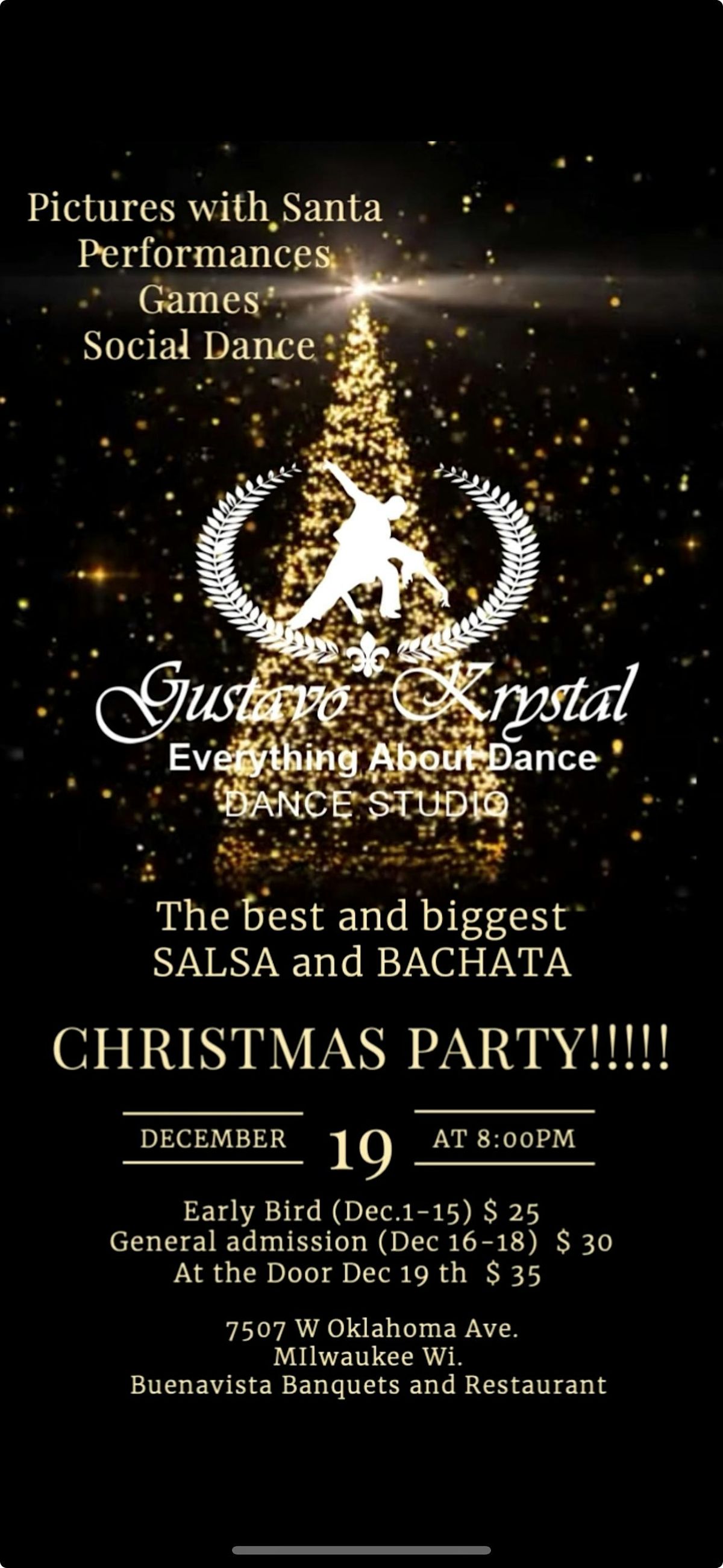 Gustavo Krystal Dance Holiday Party