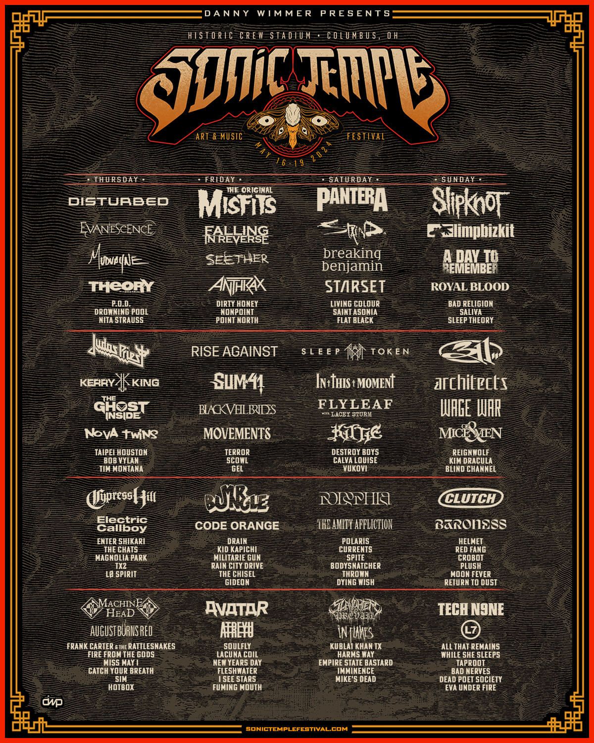 Sonic Temple Art & Music Festival - 4 Day Pass
