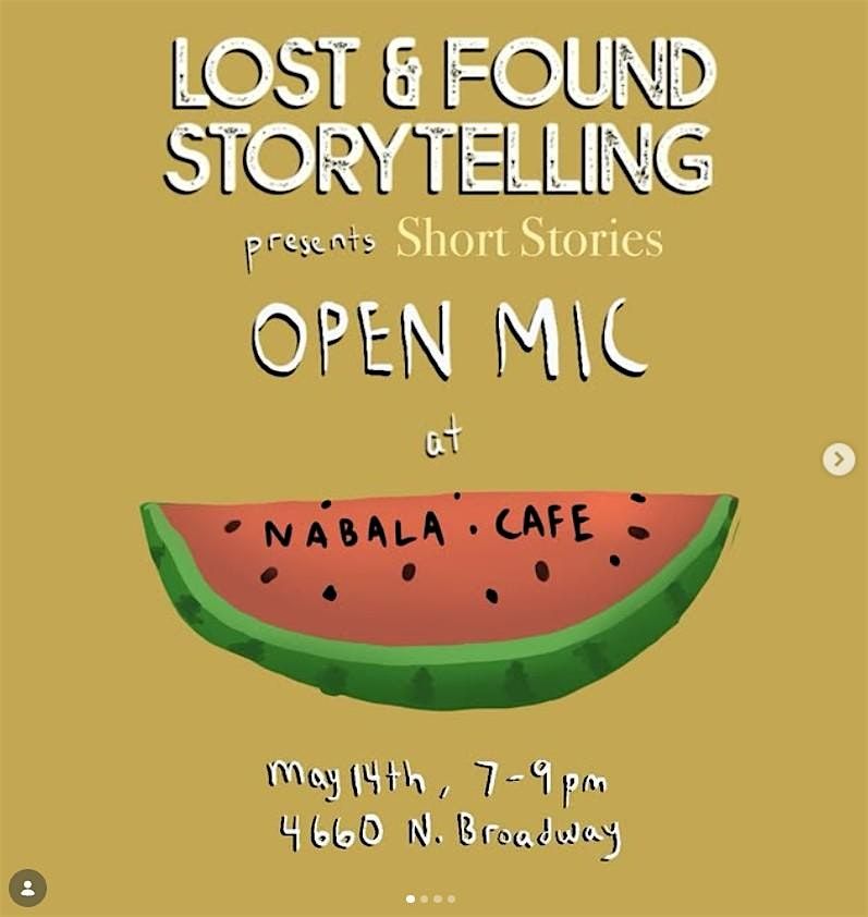 Lost & Found Storytelling: Short Stories Open Mic