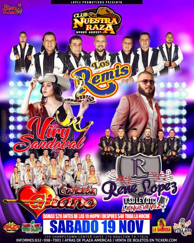 Los Remis, Viry Sandoval | Corazon Gitano | Rene Lopez | Club Nuestra ...