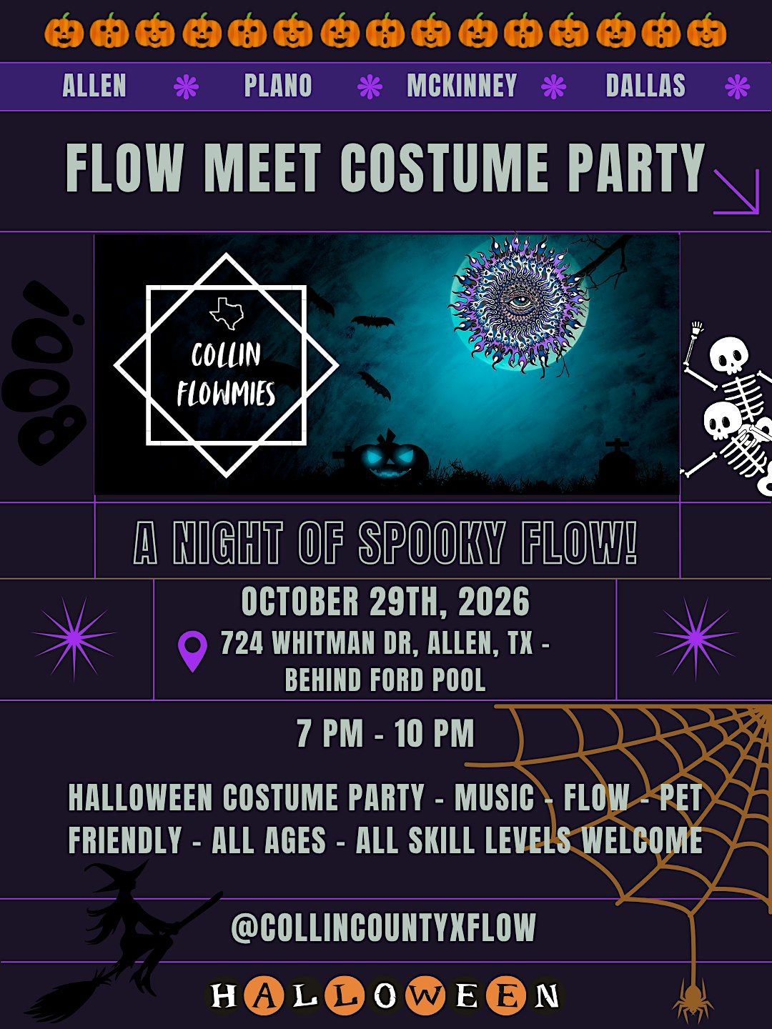 Free Halloween Flow Meet & Costume Party | Allen, TX at 724 Whitman Dr ...
