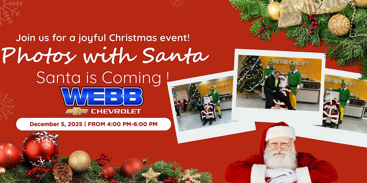 Santa is Coming to Webb Chevrolet Oak Lawn!