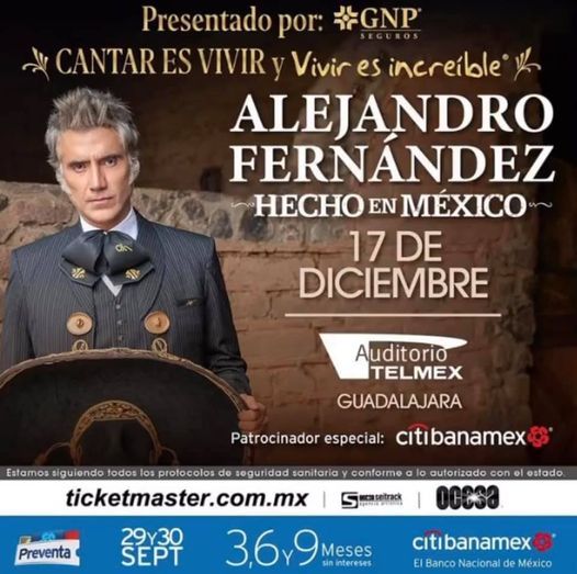 Alejandro Fernandez en Guadalajara