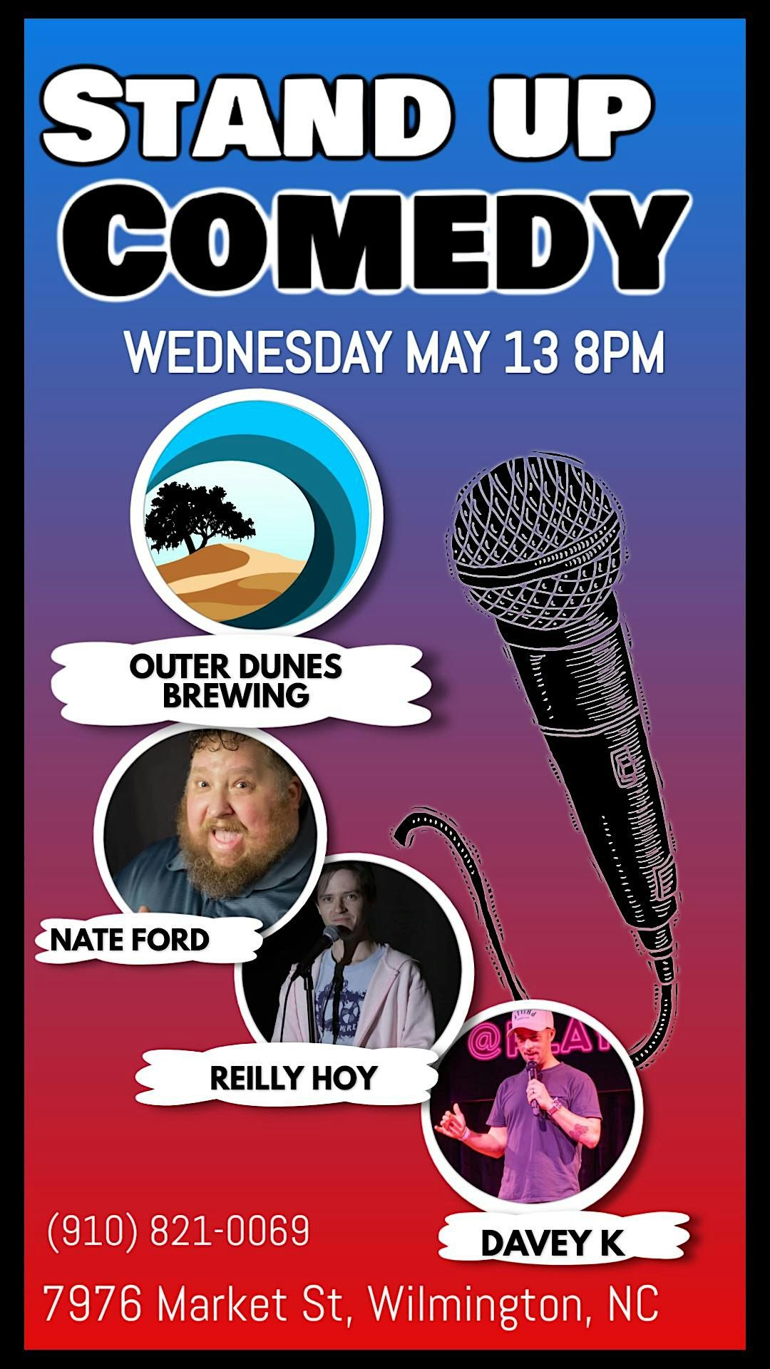 Pop Up Comedy show at Outer Dunes