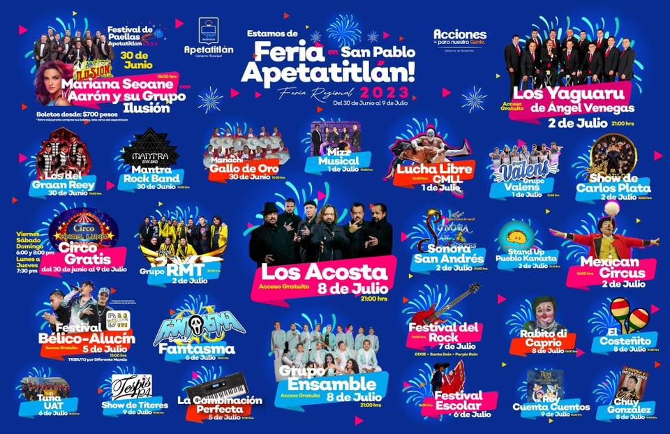 FERIA SAN PABLO APETATITLAN TLAXCALA 2023 at Unidad Deportiva Antonio