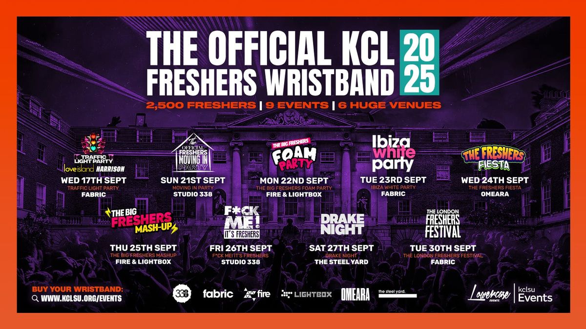 THE 2025 OFFICIAL KING'S COLLEGE LONDON FRESHERS WRISTBAND! THE BIGGEST FRESHERS WEEK FOR ALL KCL STUDENTS \ud83c\udf89