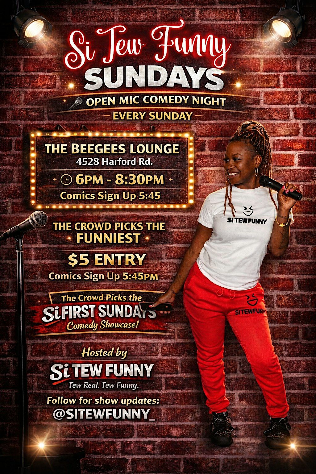 TEW REAL OPEN MIC: Poetry \u2022 Comedy \u2022 Music