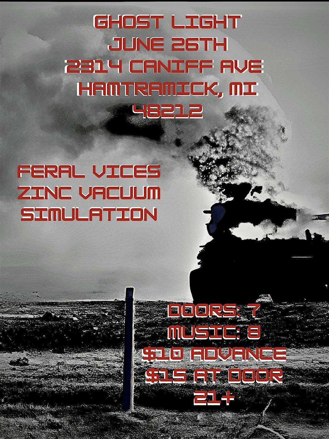 Simulation, Feral Vices (KY), Zinc Vacuum @ Ghost Light