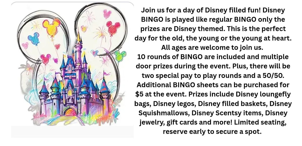 Disney Bingo & Milkshakes!