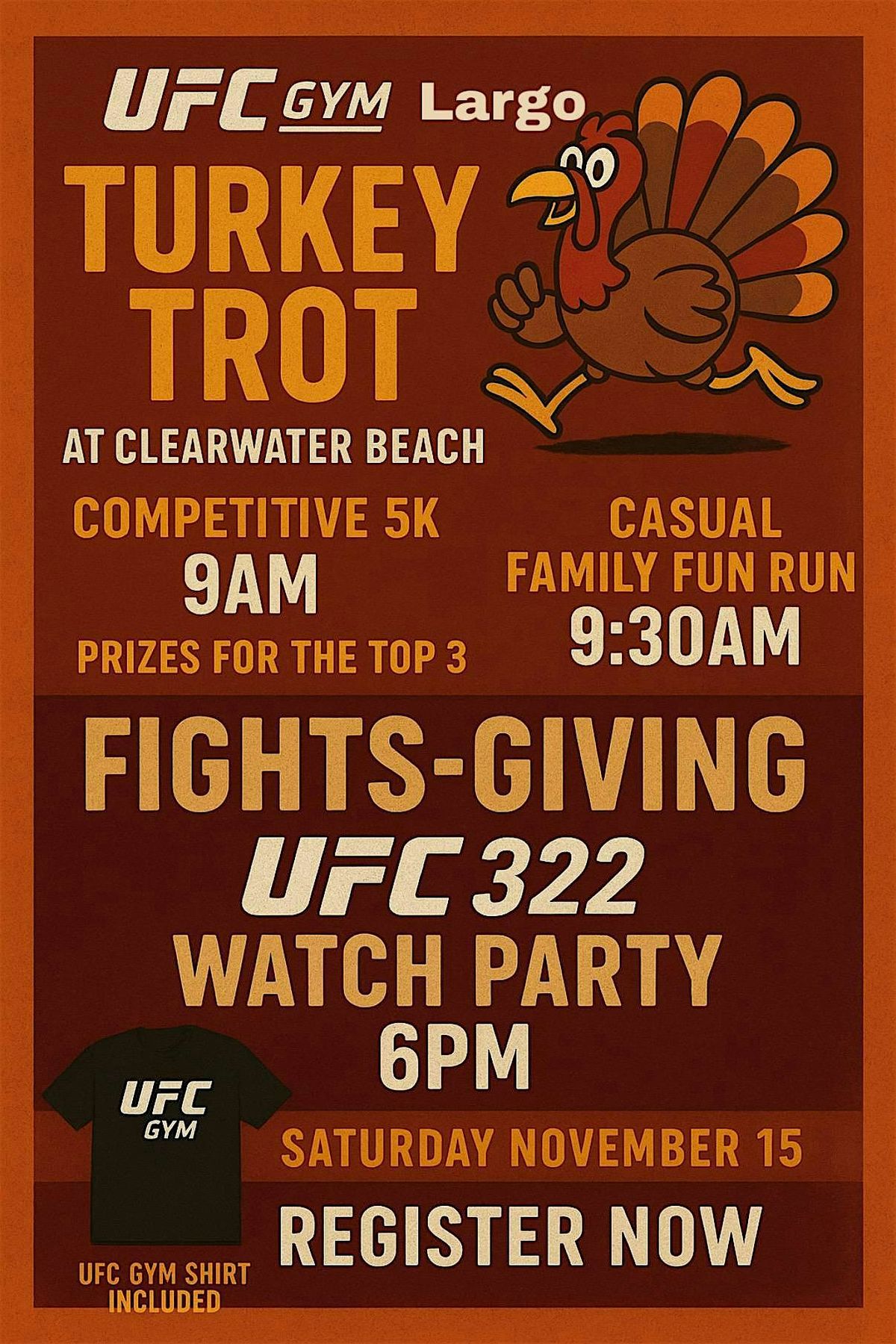 Clearwater Beach Turkey Trot 5K Presented by UFC Gym Largo