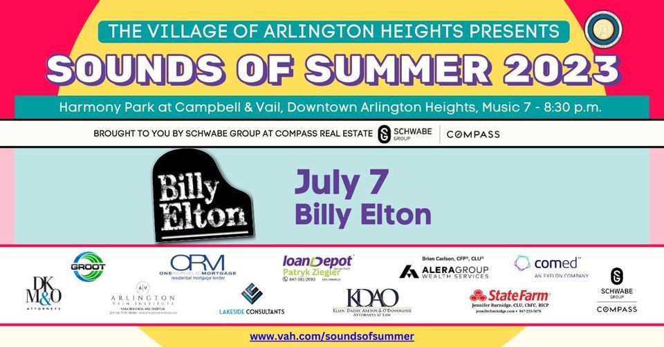 Sounds of Summer Billy Elton Harmony Park, Arlington Hts, Il (Vail