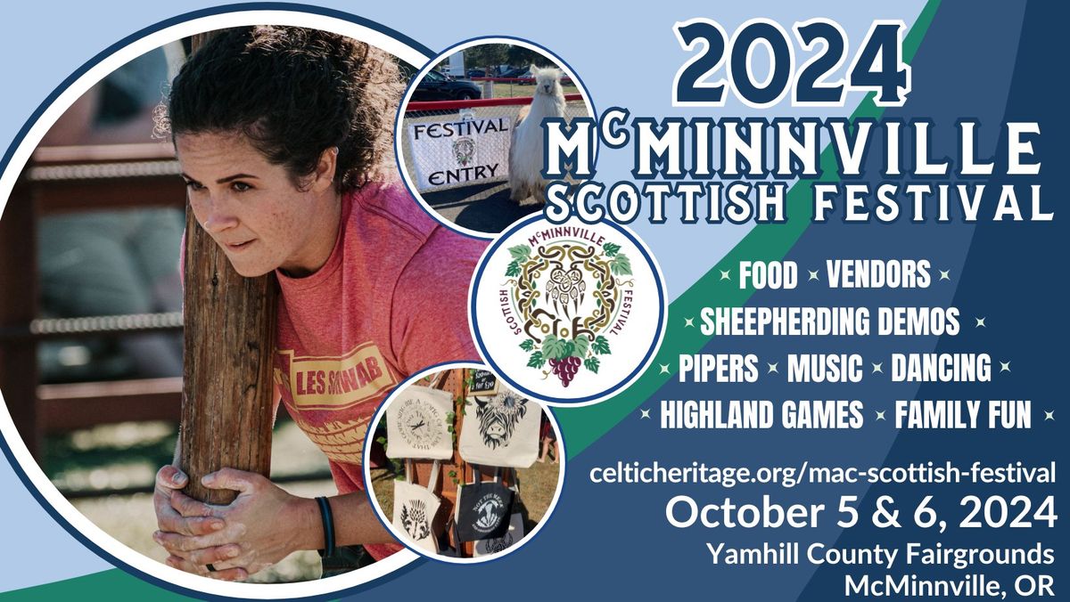 2024 McMinnville Scottish Festival Yamhill County Fair & Event Center