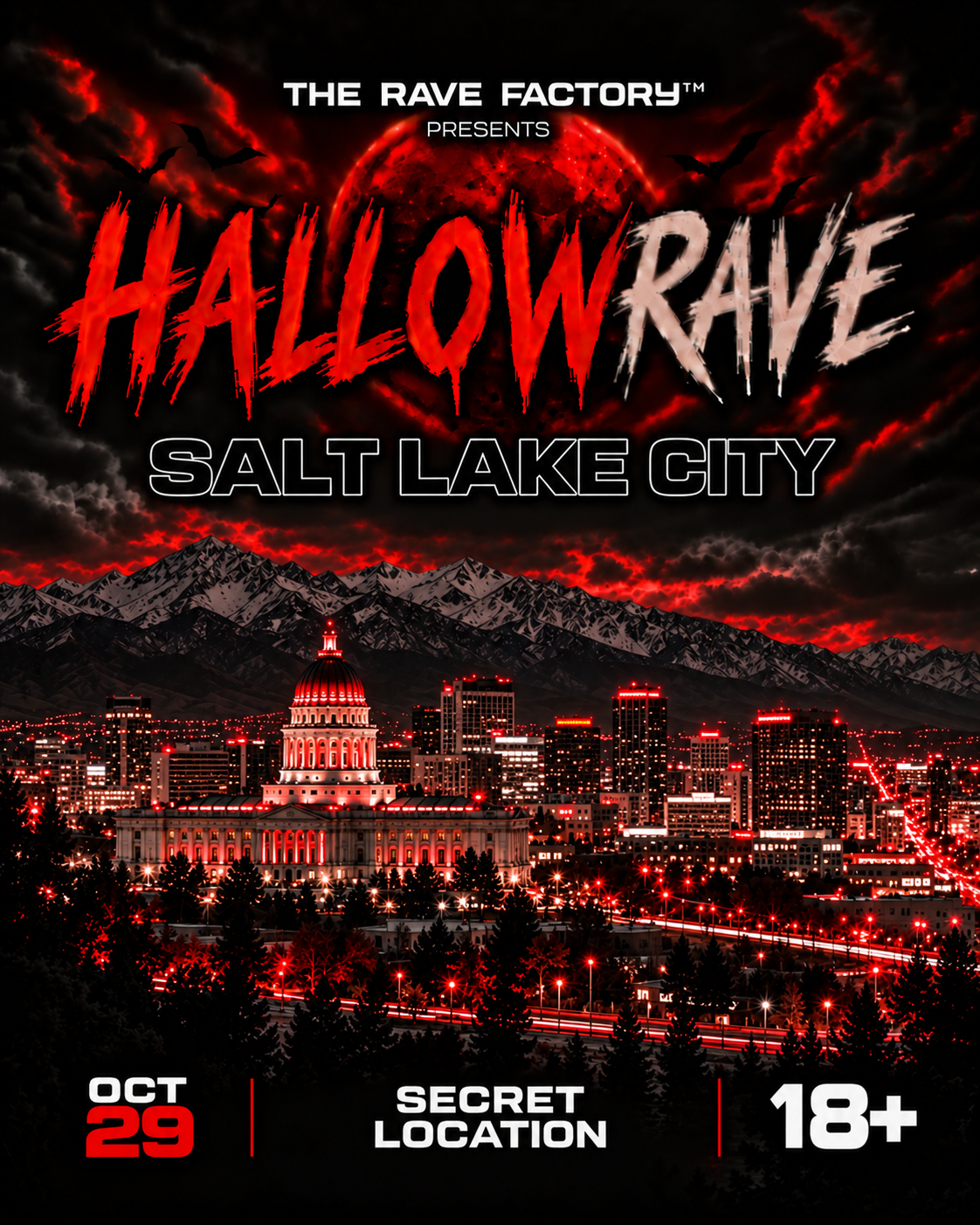 Hallowrave Utah - Salt Lake City (18+) at Secret Location (TBA), Salt ...