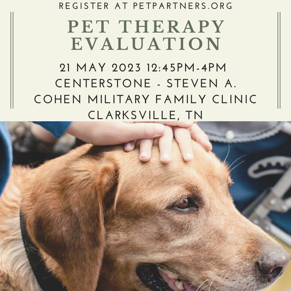 Pet Therapy Evaluation Steven A. Cohen Military Family Clinic at