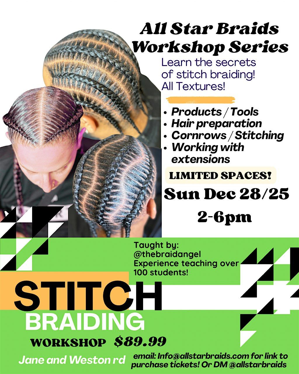 Stitch Braid Workshop -Enhance your braiding skills