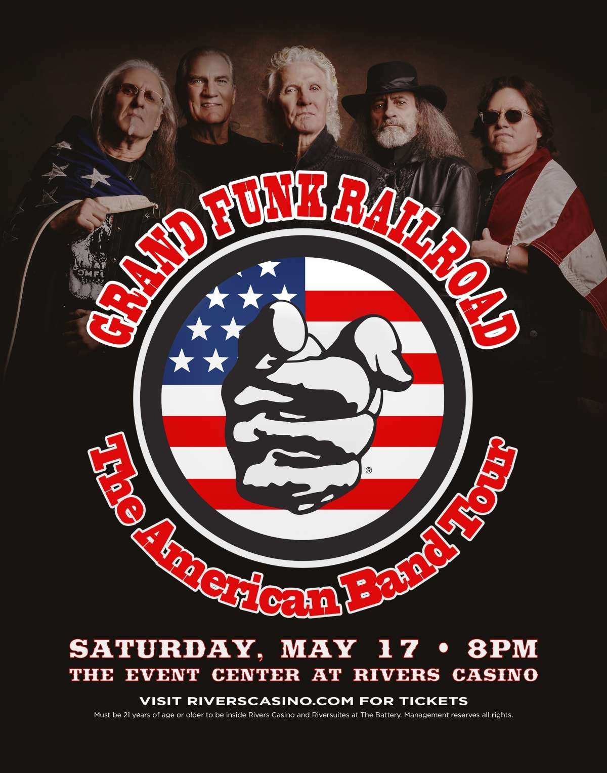 Grand Funk Railroad at Lillian S. Wells Hall at The Parker