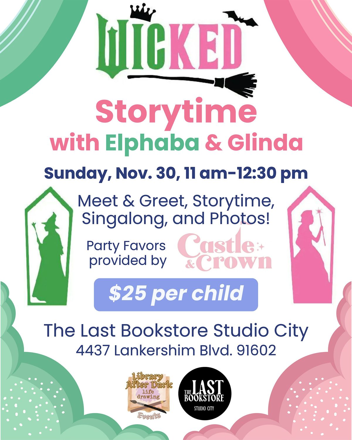 WICKED Storytime with Elphaba & Glinda at The Last Bookstore Studio City