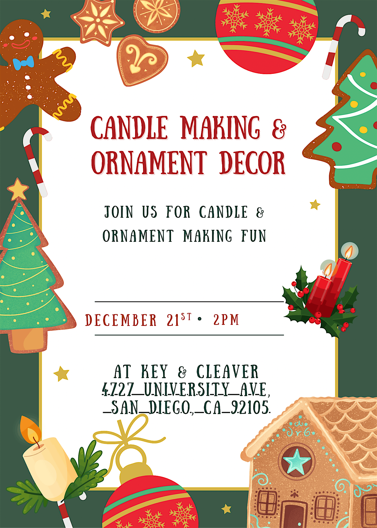 Soul Scent Holiday Candle Workshop: Create, Connect, Express