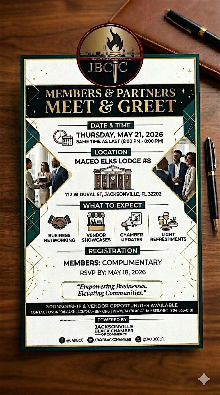 JBCC Meet & Greet: Networking, Pitches & Community Connection