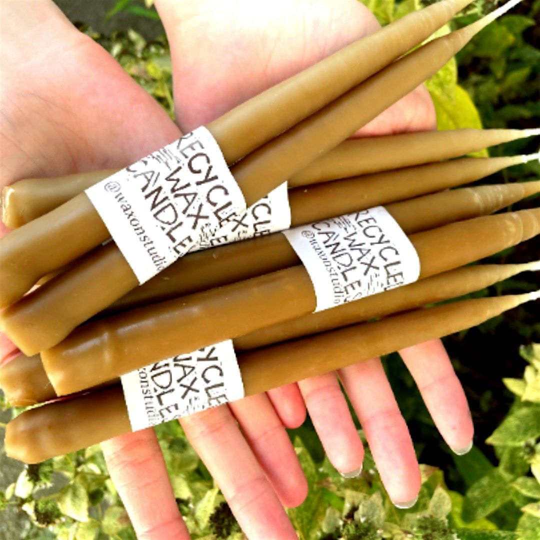 Hand-Dipped Beeswax Candle Making w\/ Jess Kaufman - Asheville, NC