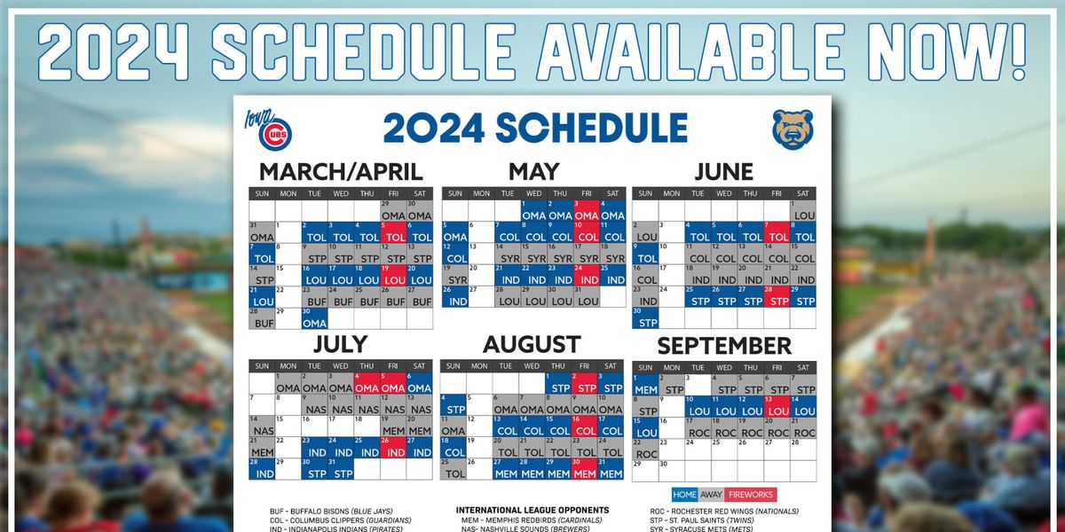 Toledo Mud Hens at Iowa Cubs