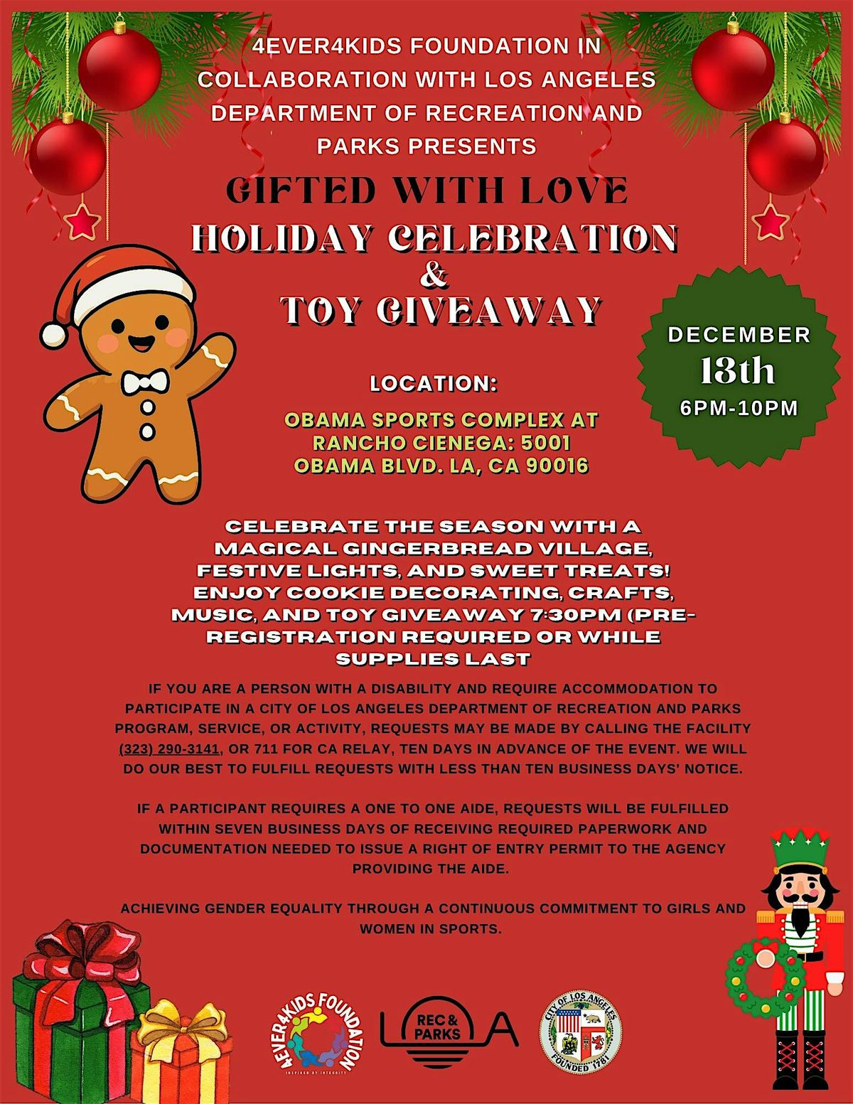 Gifted with Love Holiday Celebration and Toy Giveaway!