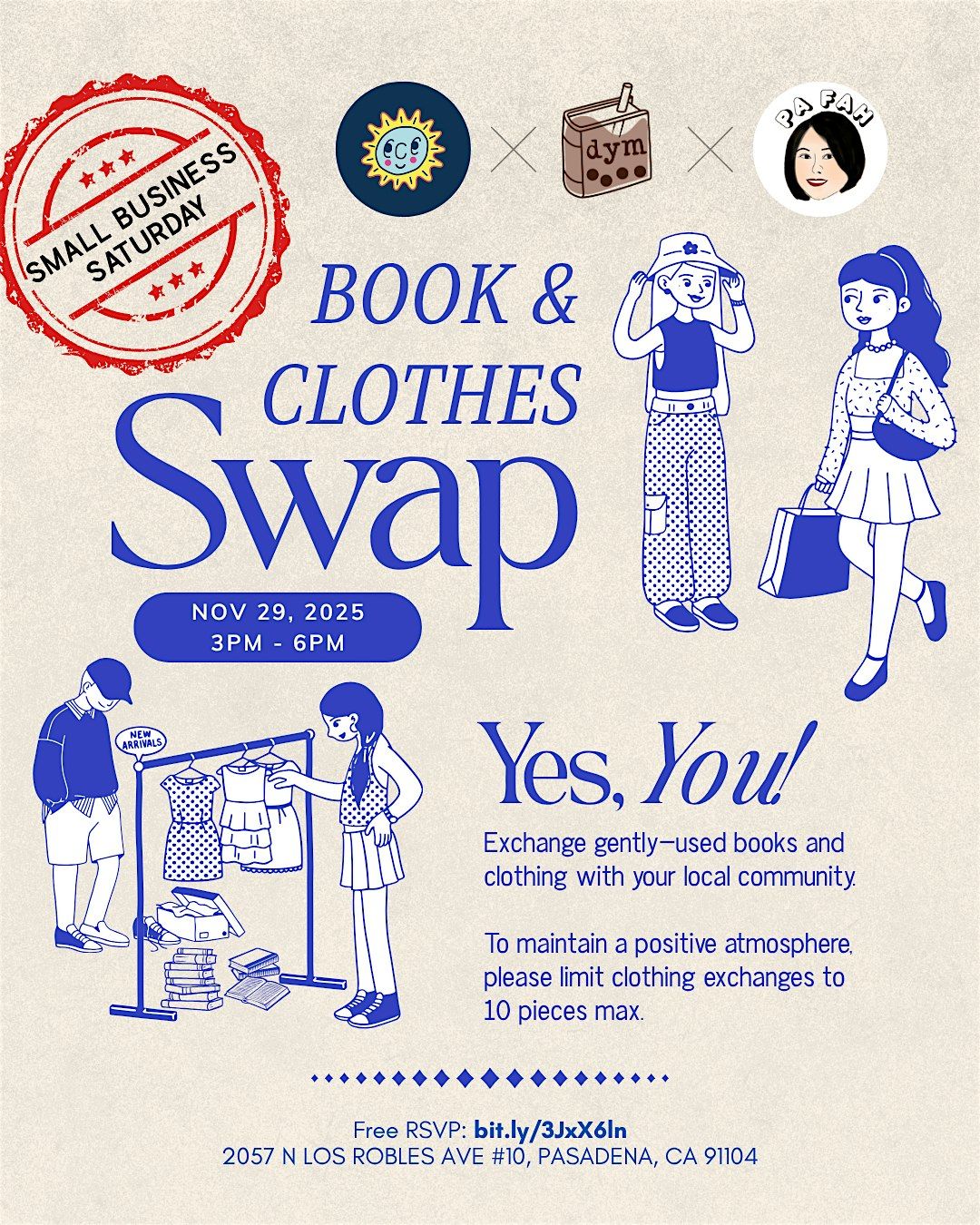 November Book & Clothing Swap