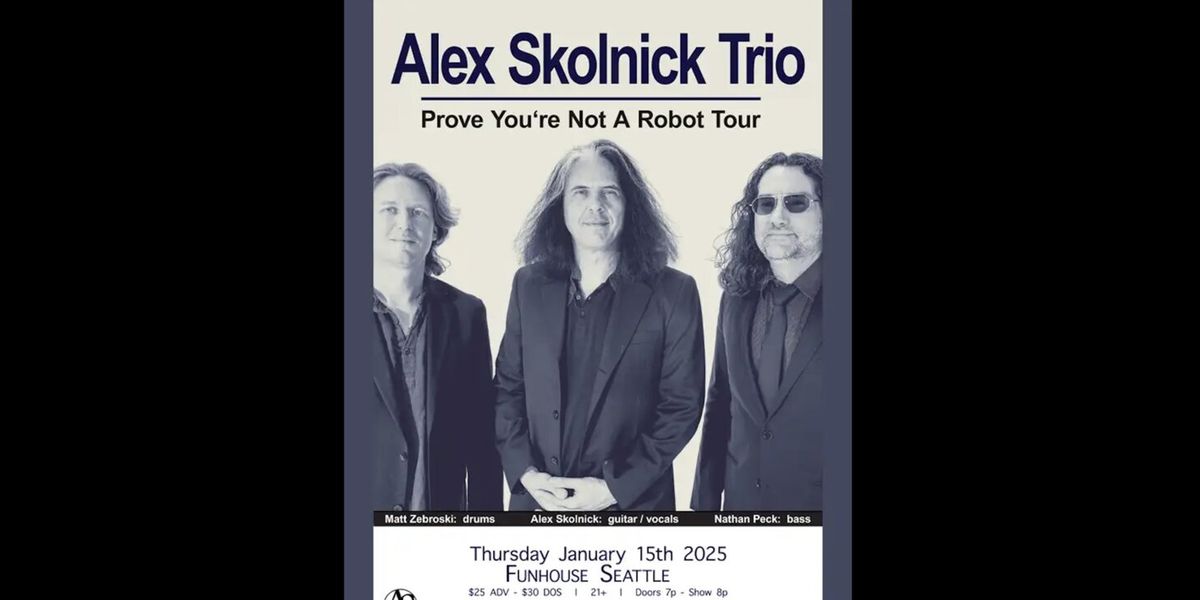 Alex Skolnick Trio (21+)
