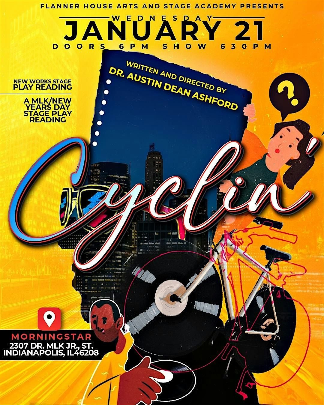 "CYCLIN'" New Works Stage Reading