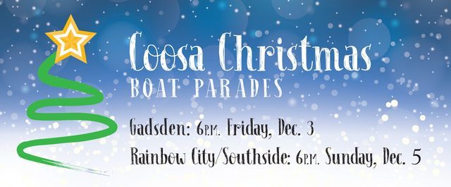 Christmas Happening 2022 Near Gadsden Alabama Gadsden Christmas Boat Parade | Coosa River Walk, Gadsden, Al | December 3,  2021