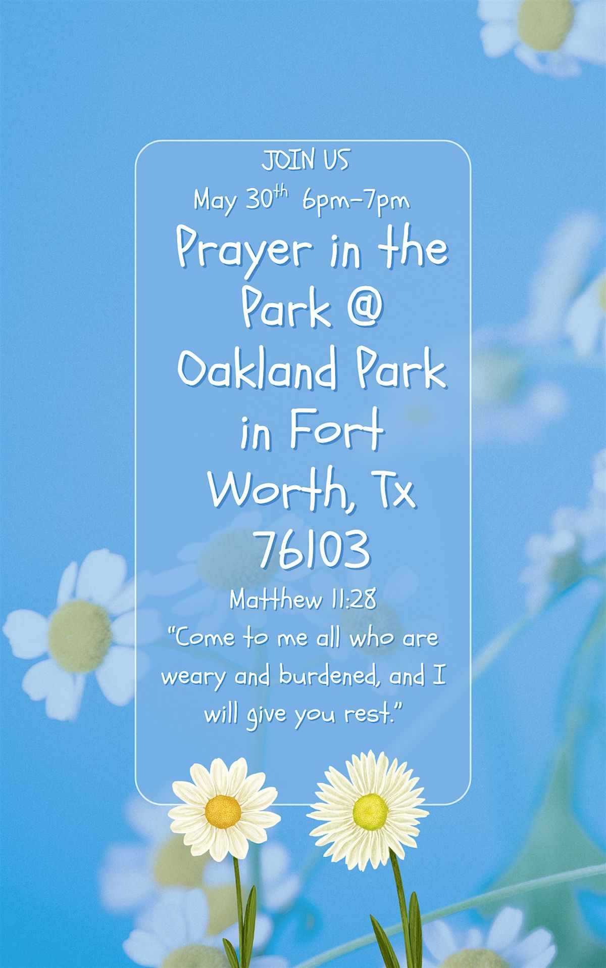 Prayer in the Park