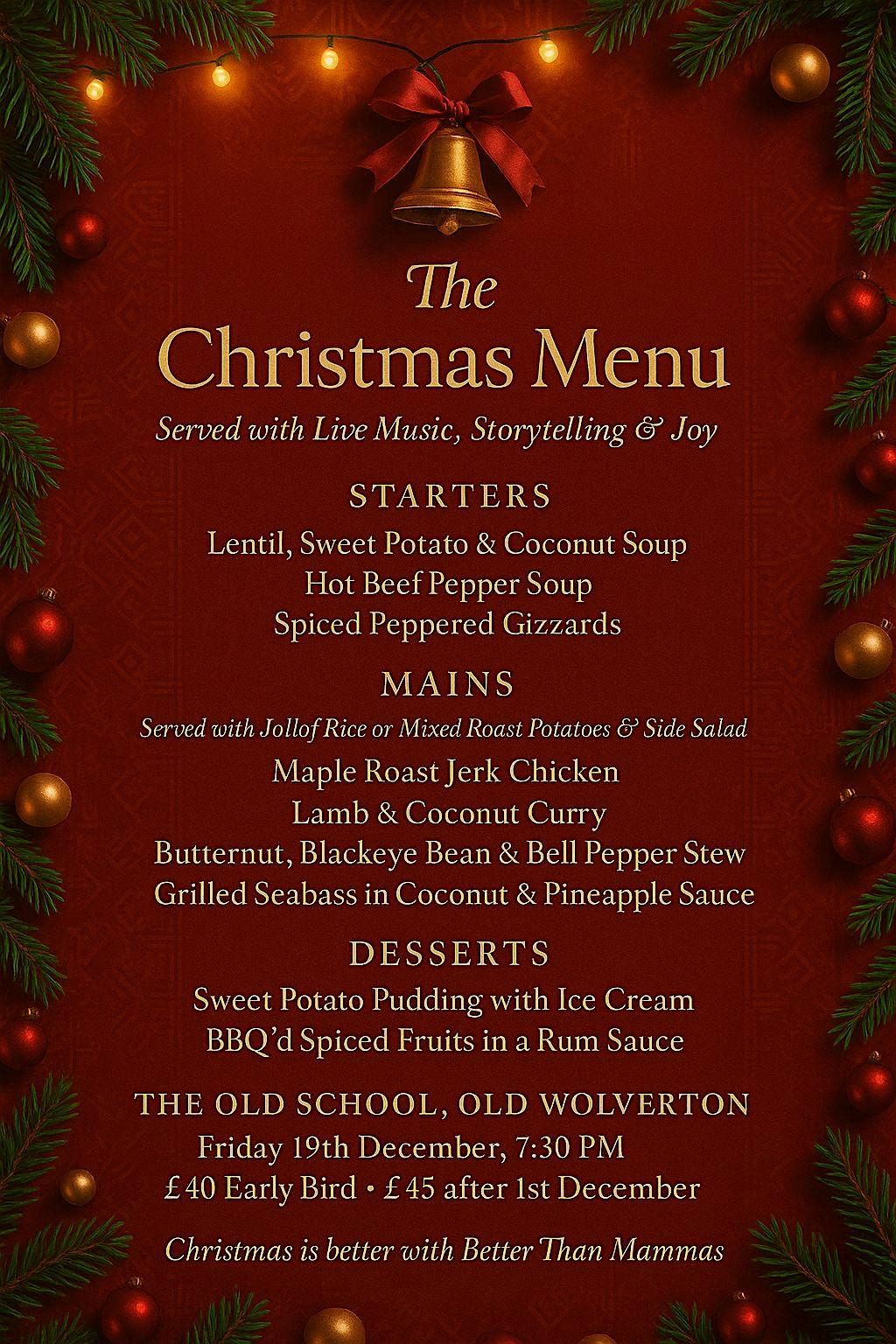 THE BETTER THAN MAMMA'S CHRISTMAS DINNER