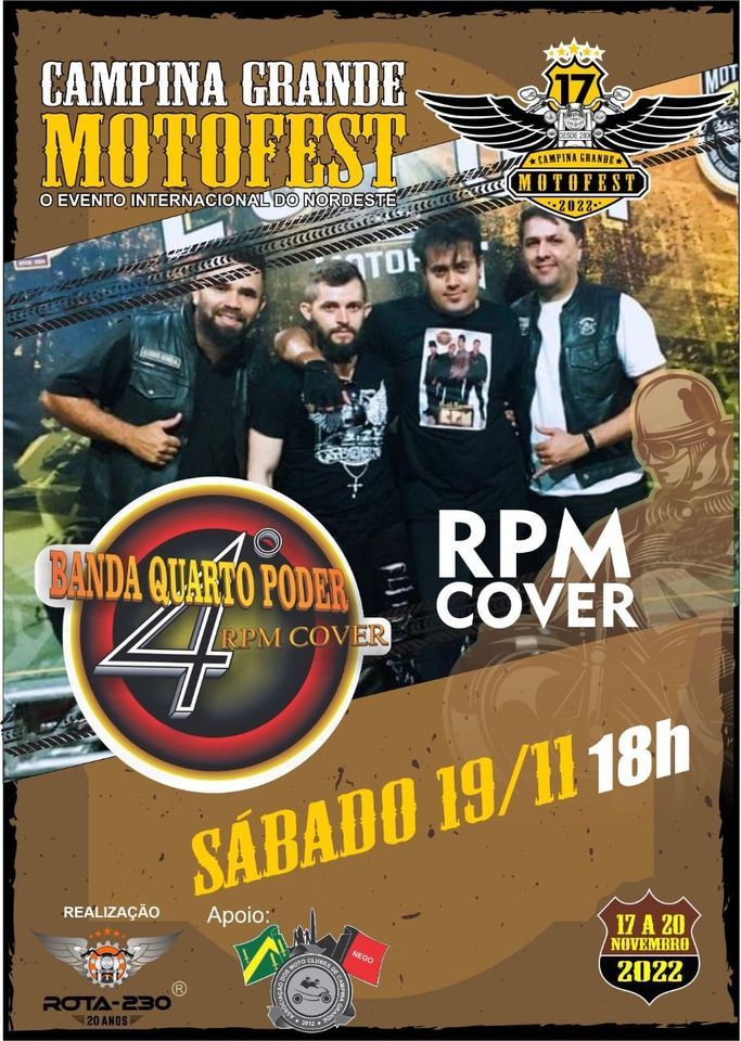 RPM Cover 4\u00b0 Poder Ao Vivo Campina Grande Moto Fest 2022