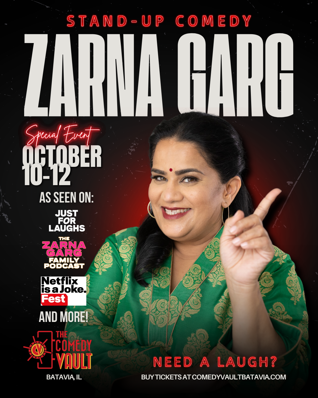Zarna Garg at Carnegie Library Music Hall of Homestead