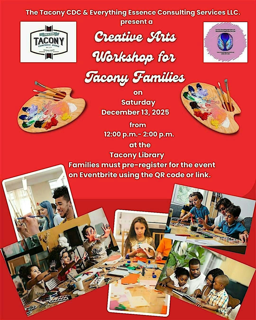"Our Family" Creative Arts Book Design Workshop event