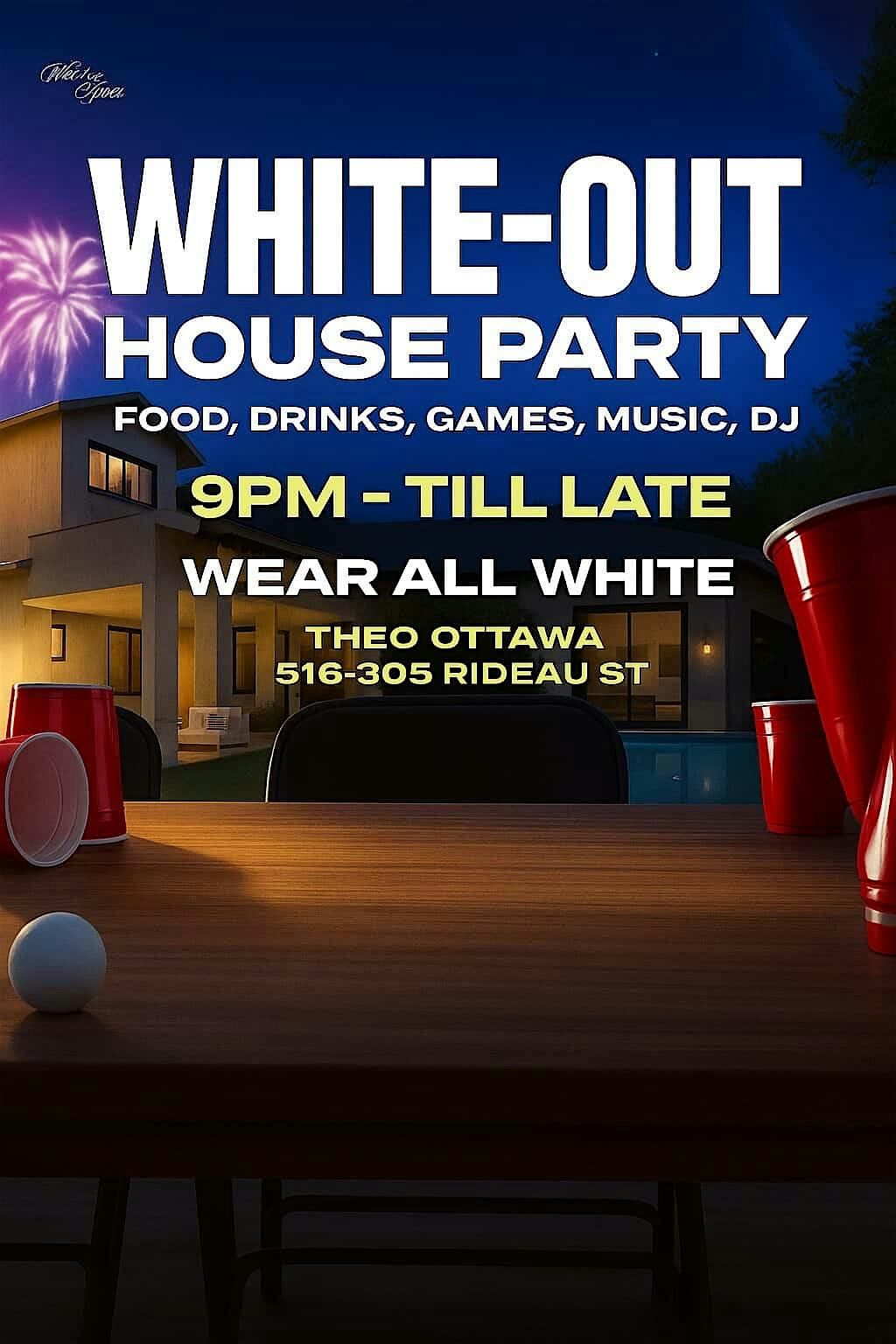 White-Out Apartment Party