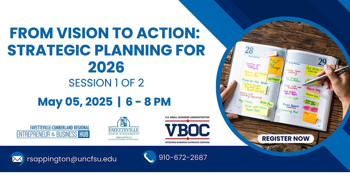 From Vision to Action: Strategic Planning for 2026 Session 1 of 2