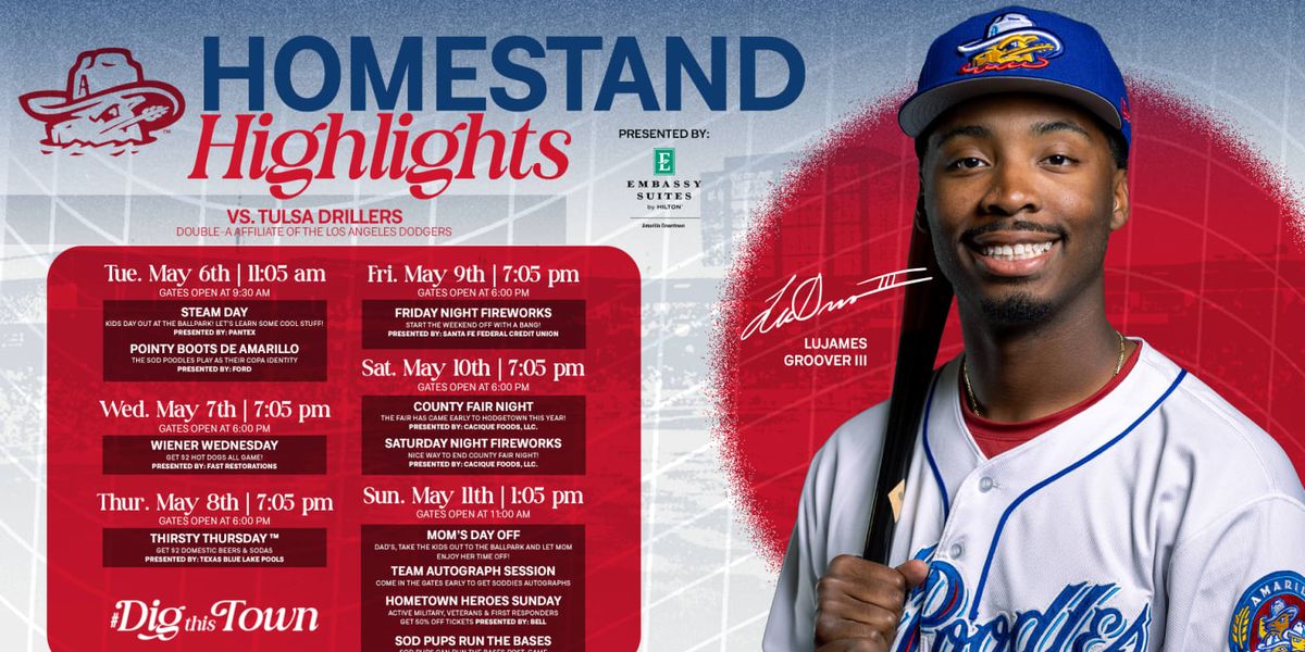 Amarillo Sod Poodles at Tulsa Drillers at ONEOK Field