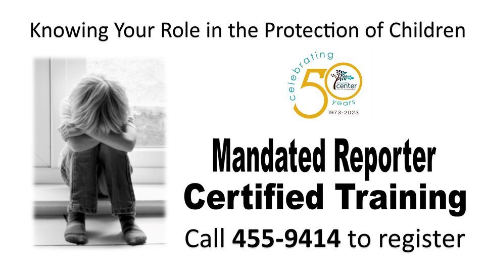 Mandated Reporter Training Crime Victim Center of Erie County April
