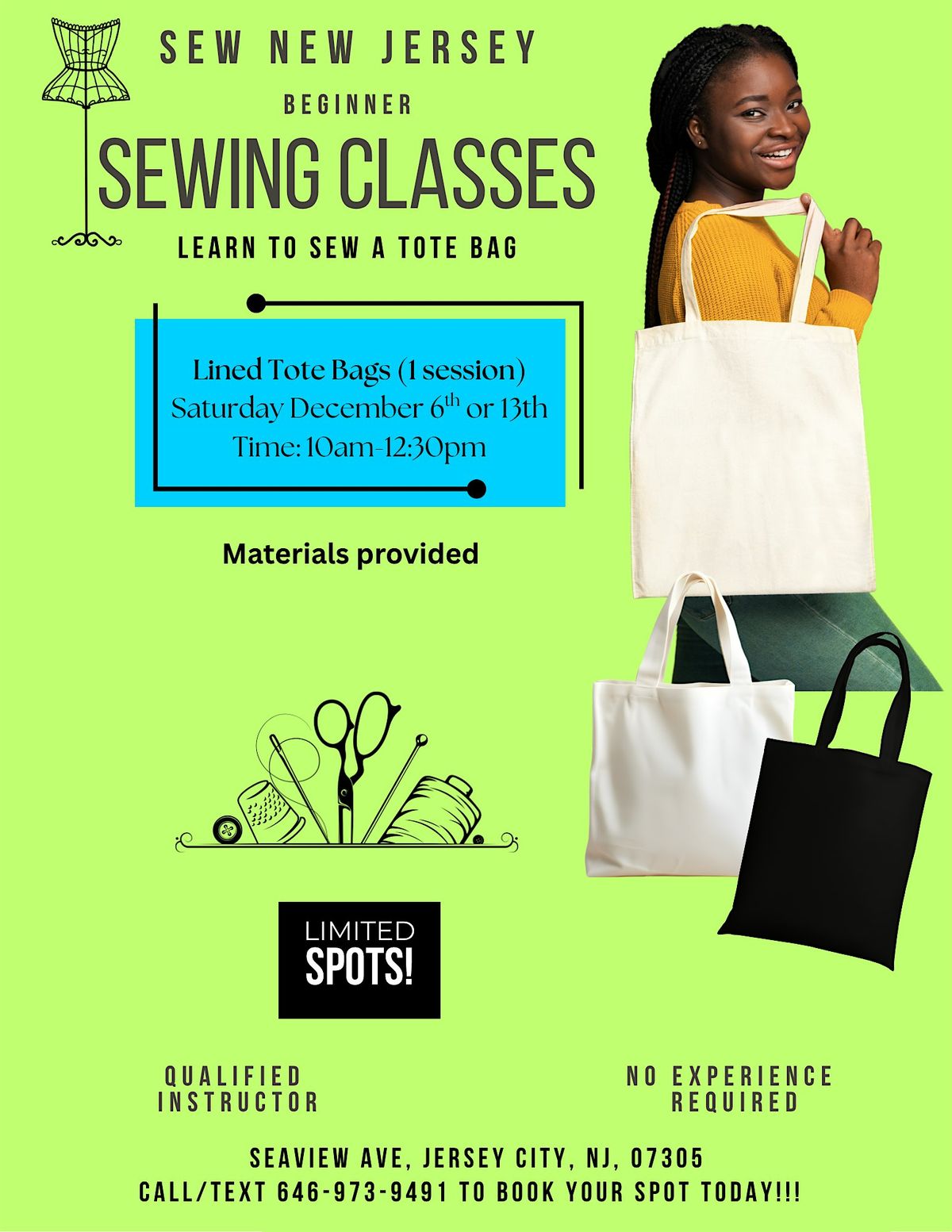 Tote Bag Sewing Class